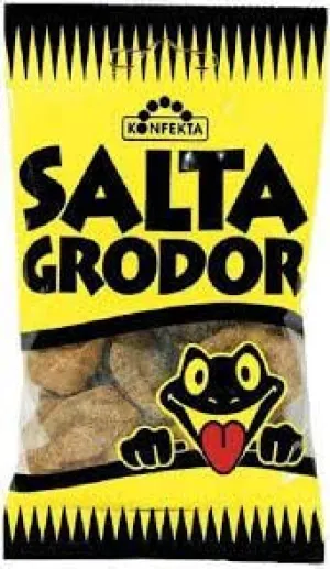 10 x 65g Salta Grodor Salty candy bags Konfekta