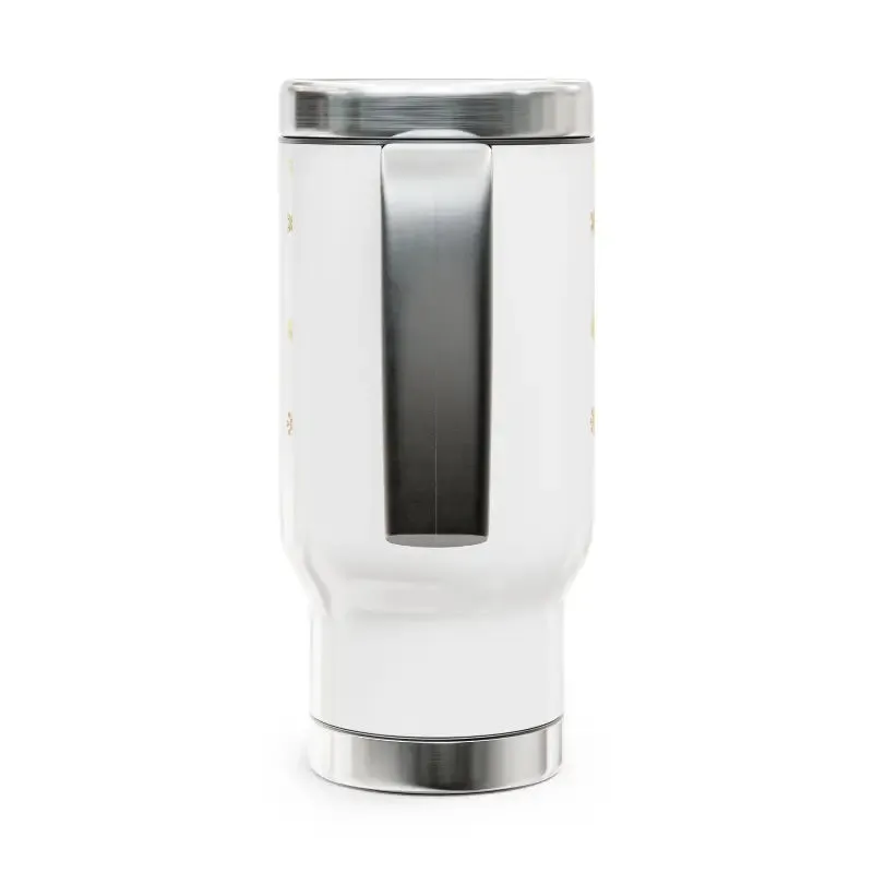 14oz Snowflakes Stainless Steel Mug for Outdoor Vibes