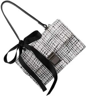 1Pc Exquisite Woolen Cloth Shoulder Pouch for Women Elegant Female Handbag Versatile Tote Bag for Shopping Travel and Daily Use present for