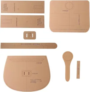 1Set Vintage Acrylic Leather Bag Pattern Templates Create Stylish Shoulder & Handbag Designs with Ease DIY Crafting Tool