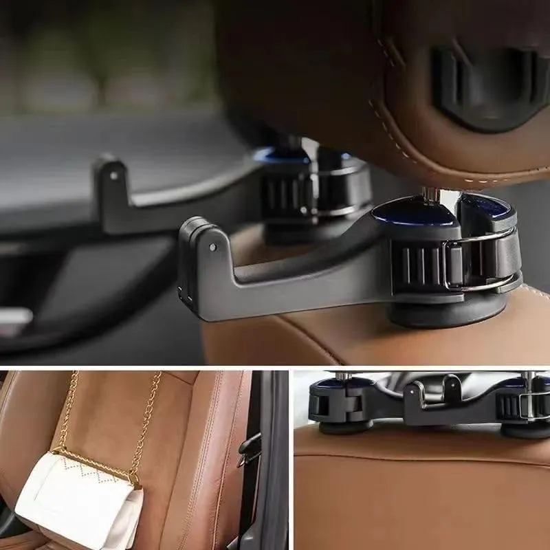 2 Pack for Volvo V40 V50 V60 V70 V90 C30 C40 C70 S60 XC40 Car Seat Headrest Hook Car Purse Hook Car Handbag Car seat Accessories Durable car Interior,C Blue