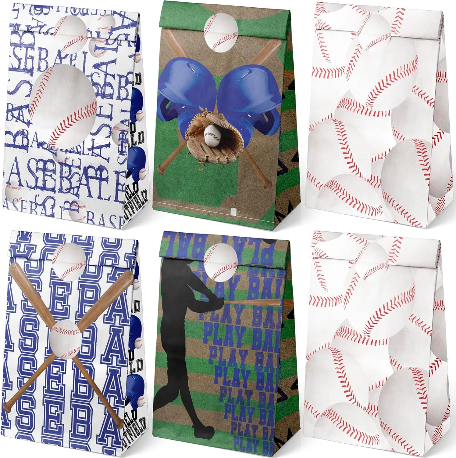 24 Baseball Party Favor Bags Baseball Goodie Bags Baseball Party Favors for Kids Baseball Birthday Party Supplies