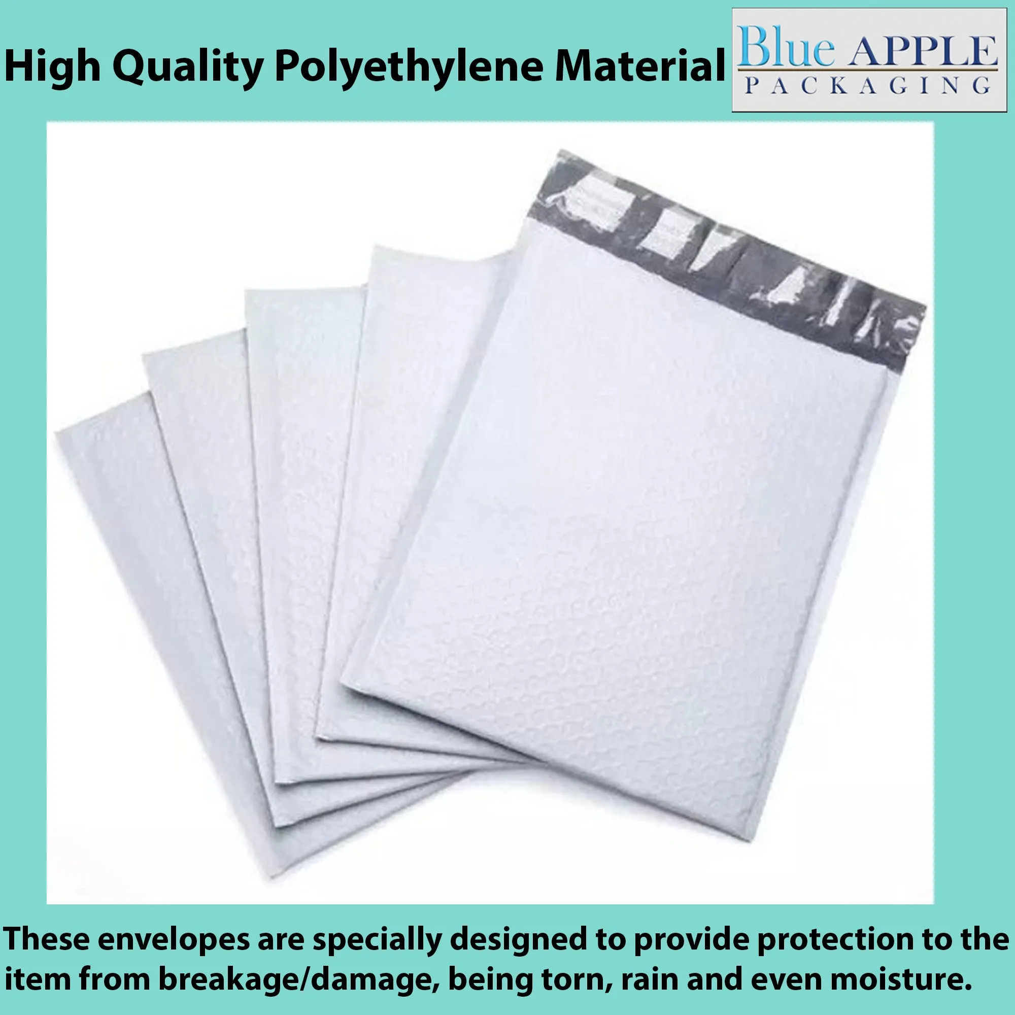 5X9 inches Poly Bubble Mailers #00 Self Sealing Padded Envelopes