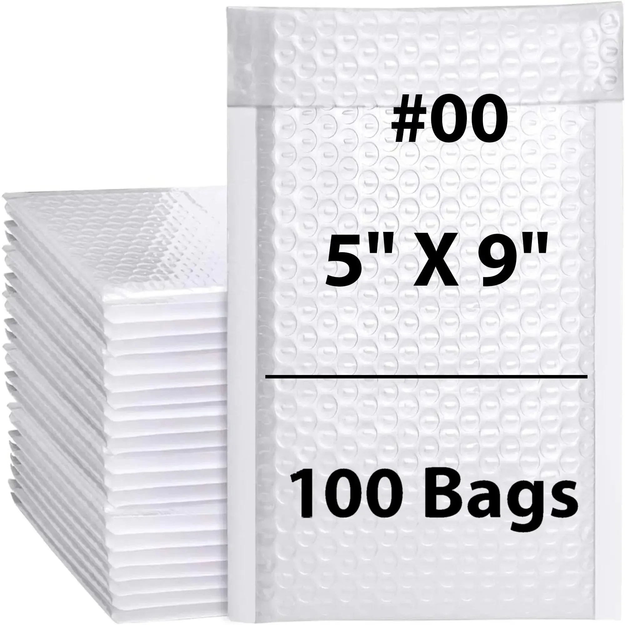 5X9 inches Poly Bubble Mailers #00 Self Sealing Padded Envelopes