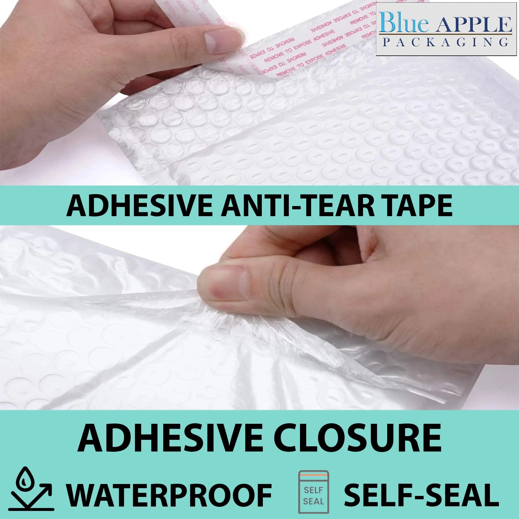 6.5X10 inches Poly Bubble Mailers #0 Self Sealing Padded Envelopes