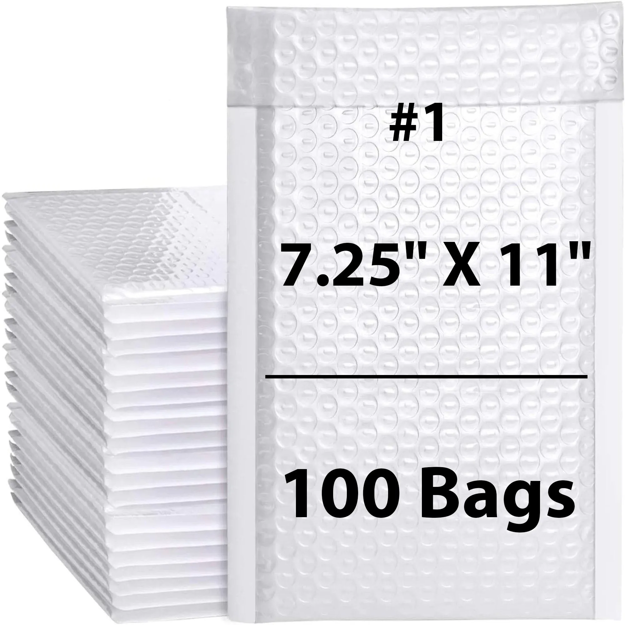 7.25X11 inches Poly Bubble Mailers #1 Self Sealing Padded Envelopes