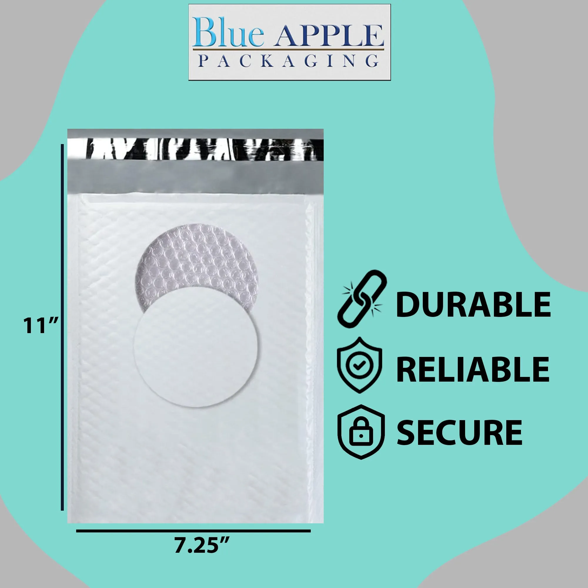 7.25X11 inches Poly Bubble Mailers #1 Self Sealing Padded Envelopes