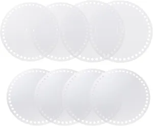8pcs Transparent Acrylic Sheet Handmade Bag Tools Knitting Crochet Bag Braided Bag Acrylic Bag Accessories Weaving Bag Parts Clear Acrylic Board DIY Bag Material Bag DIY Tools
