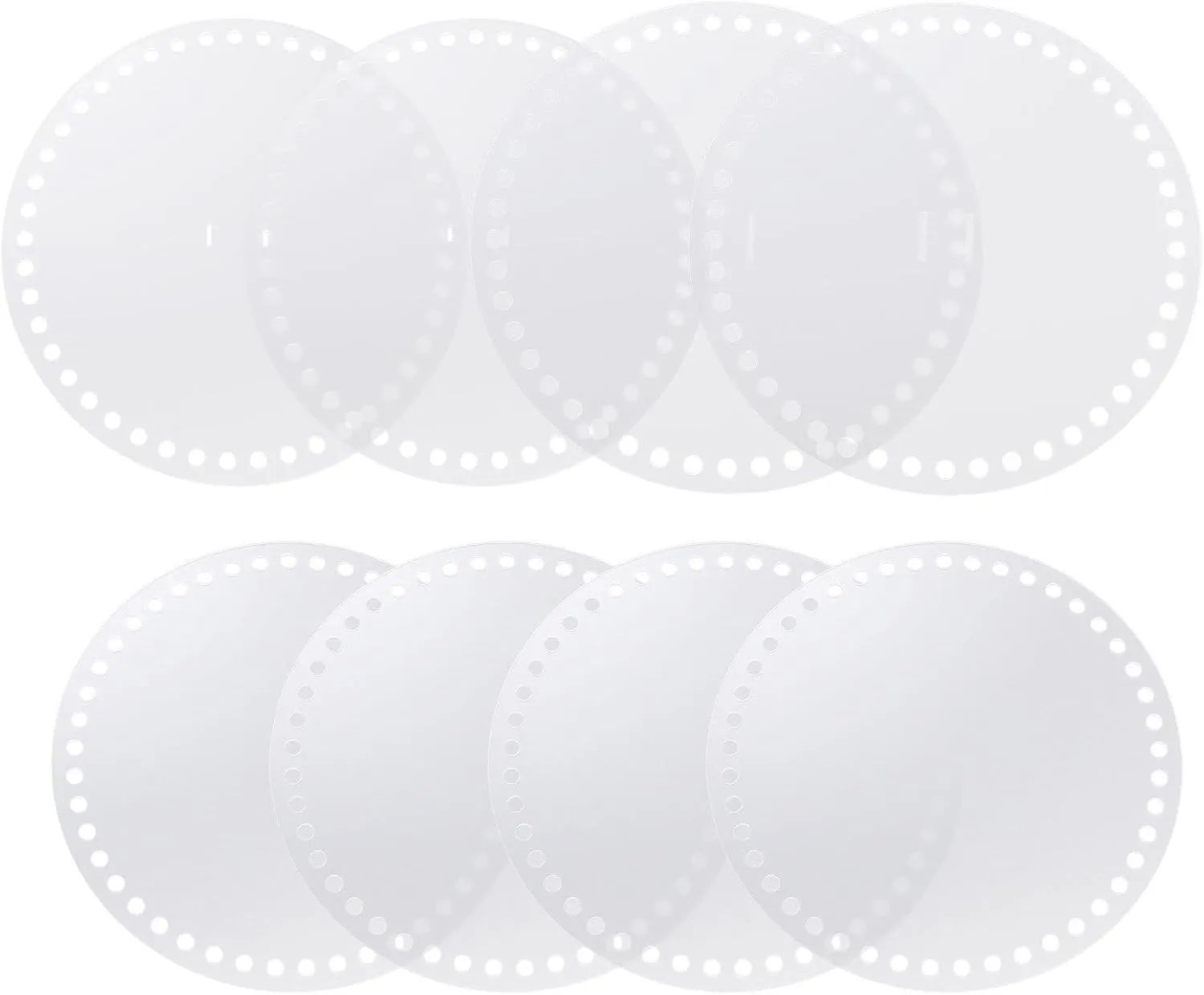 8pcs Transparent Acrylic Sheet Handmade Bag Tools Knitting Crochet Bag Braided Bag Acrylic Bag Accessories Weaving Bag Parts Clear Acrylic Board DIY Bag Material Bag DIY Tools