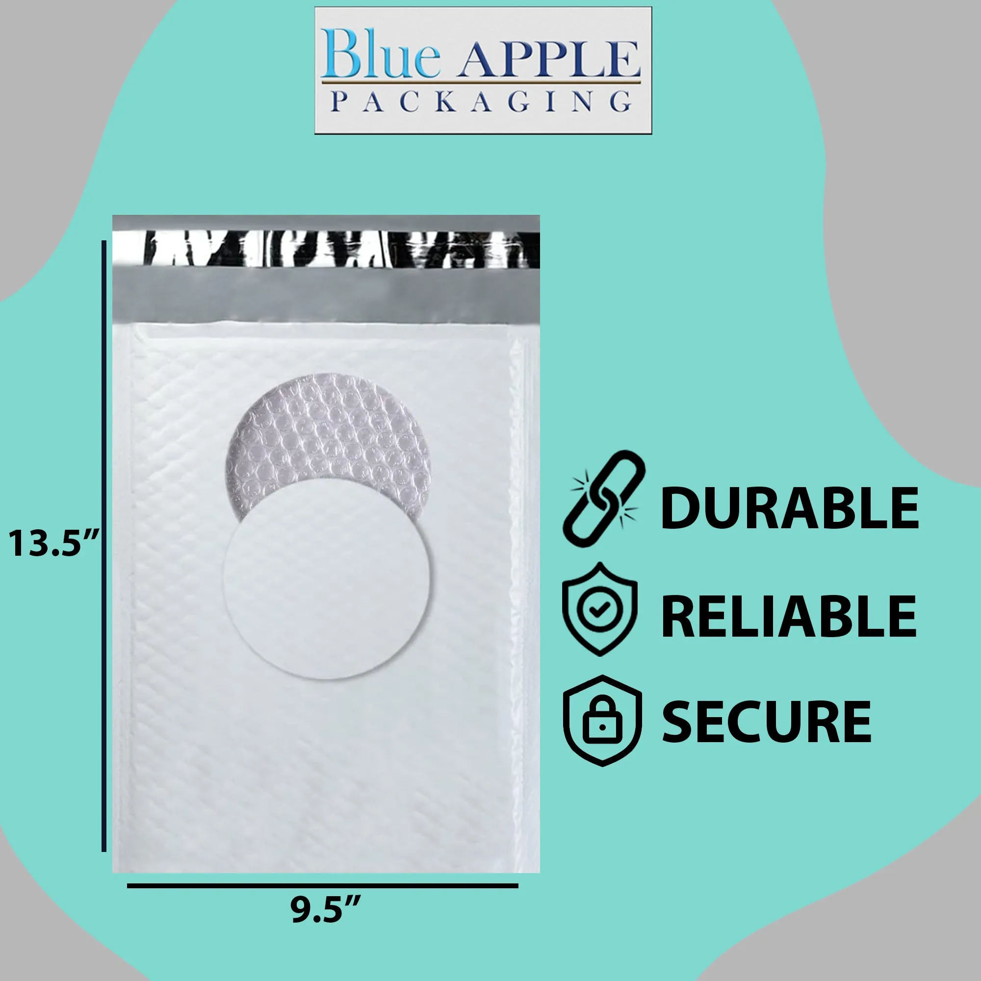 9.5X13.5 inches Poly Bubble Mailers #4 Self Sealing Padded Envelopes