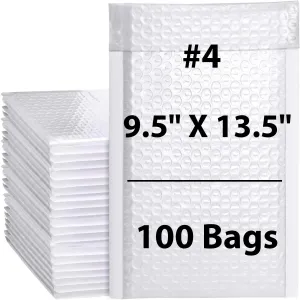 9.5X13.5 inches Poly Bubble Mailers #4 Self Sealing Padded Envelopes