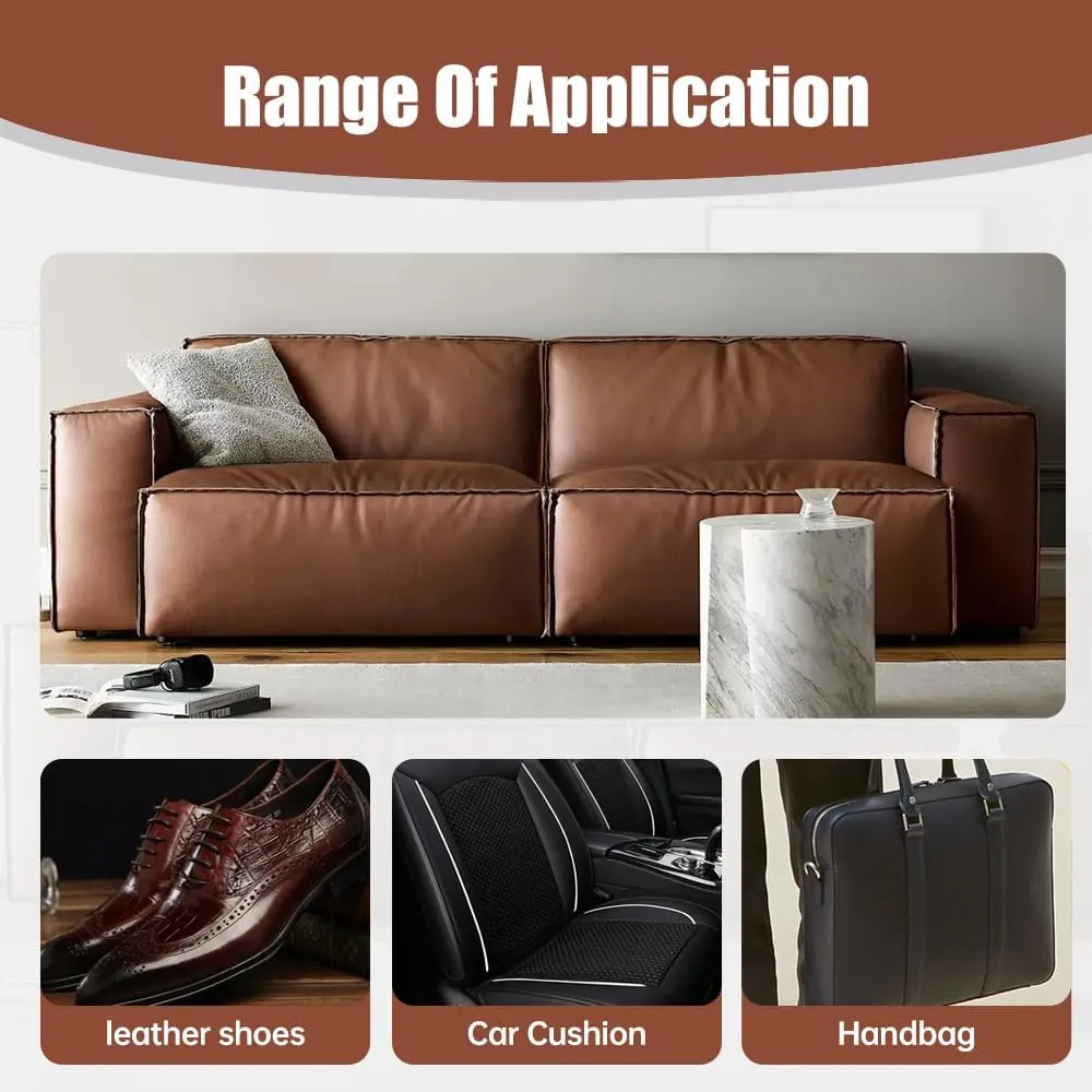 Advanced Leather Repair Gel, 2025 Upgraded Leather Repairs for Car Seat Vinyl Repair Kit, Professional Leather Repairs Kit for Furniture Sofa Couch Jacket Purse Repair Kit (Beige)