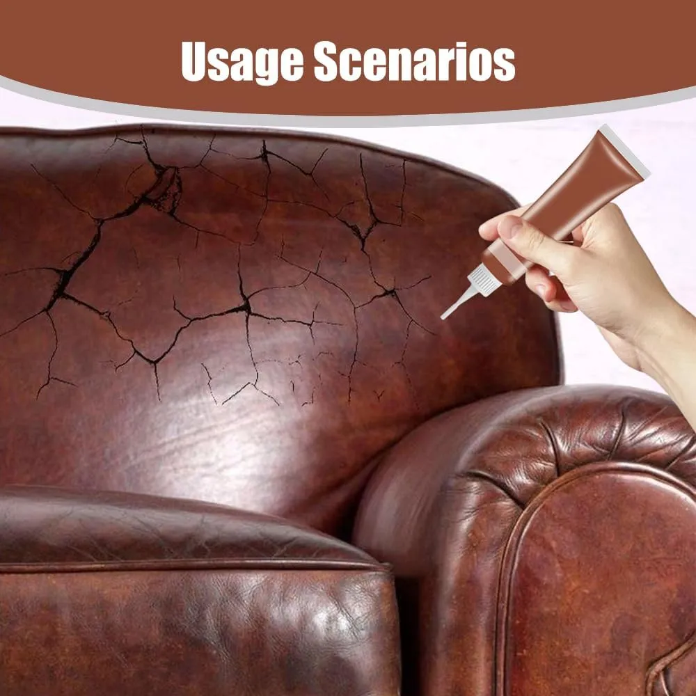 Advanced Leather Repair Gel, 2025 Upgraded Leather Repairs for Car Seat Vinyl Repair Kit, Professional Leather Repairs Kit for Furniture Sofa Couch Jacket Purse Repair Kit (Beige)