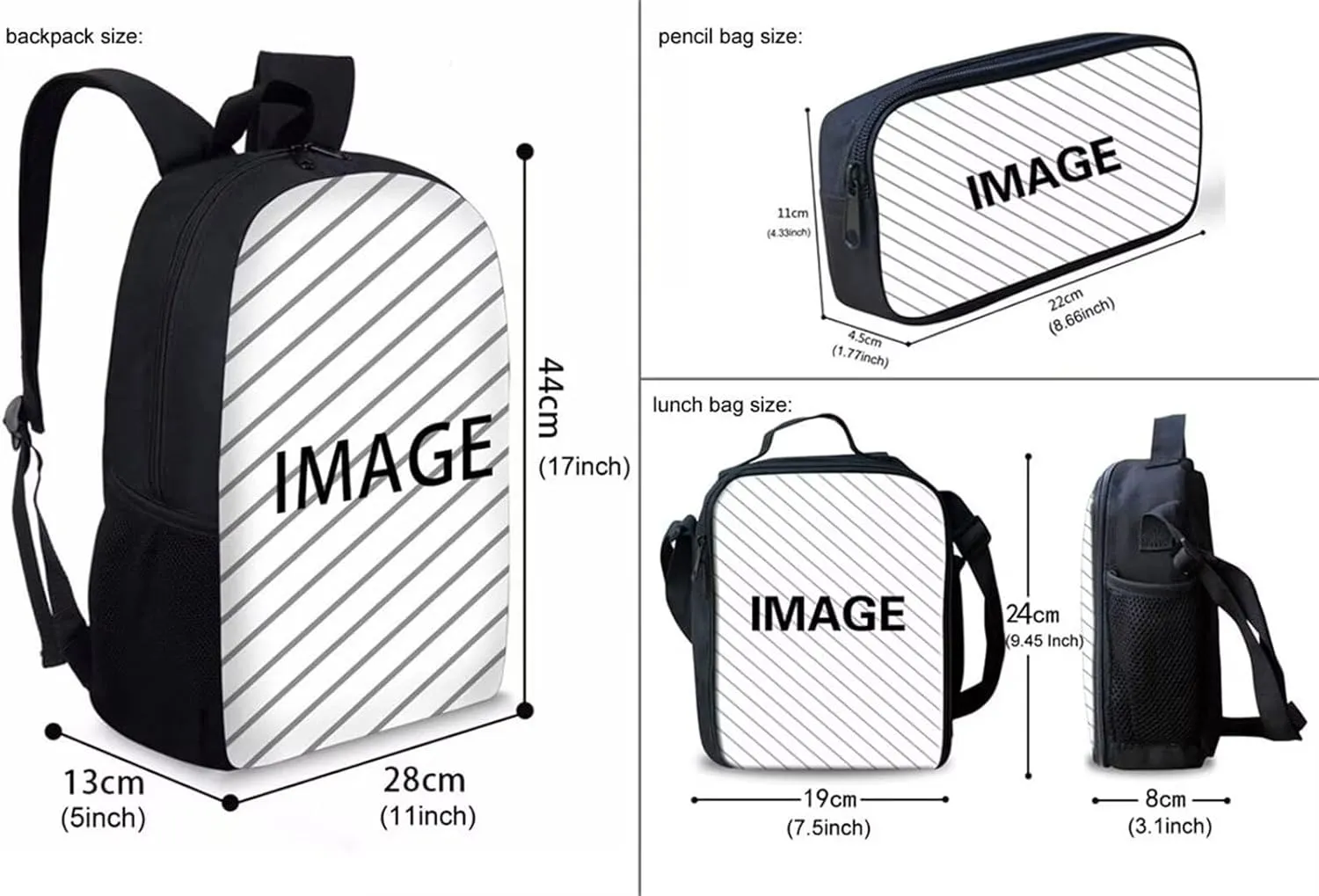 African Black Girl Backpack for Kids 8-12/12-14 School Bag With Lunch Box and Pencil Case Americana Girls Bookbags for 2Nd/3Rd/4Th/5Th Grade 17 Inch Travel Back Pack Set 3 In 1 Brown
