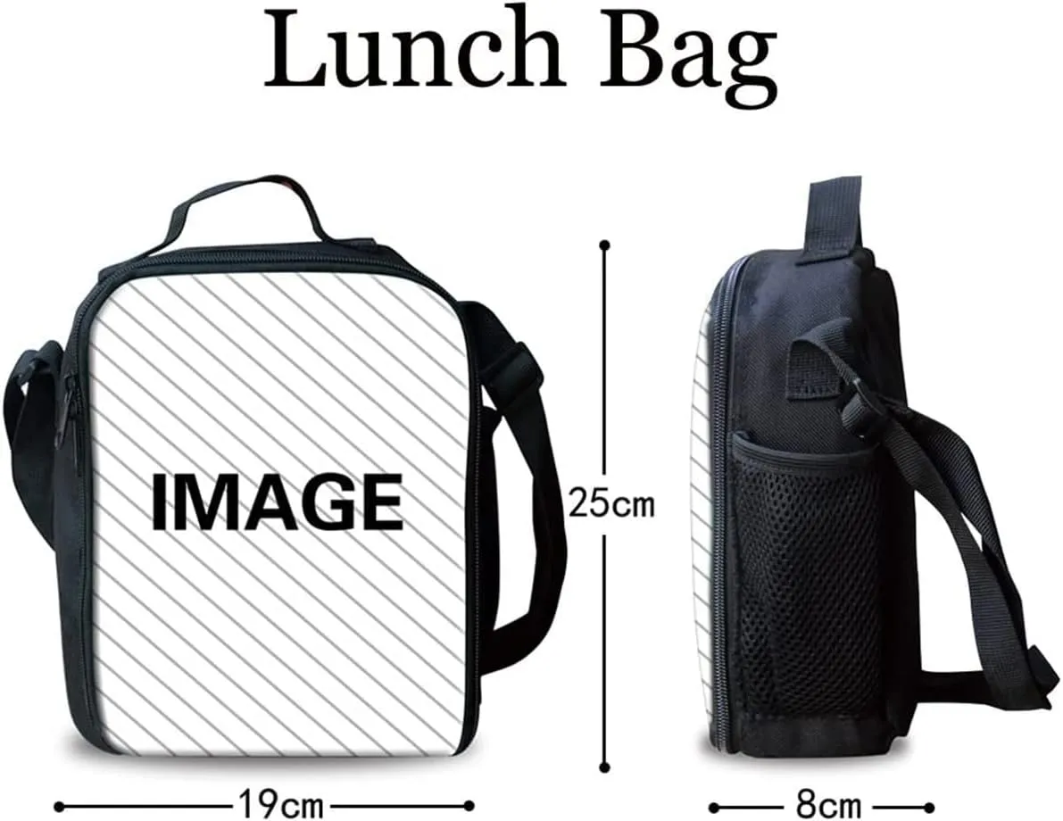 African Boy School Bag with Lunch Box Pencil Case Set 3 in 1, Primary Elementary Football Book Bags for Kids African Backpack for 2Nd/ 3Rd/4Th/5Th Grade