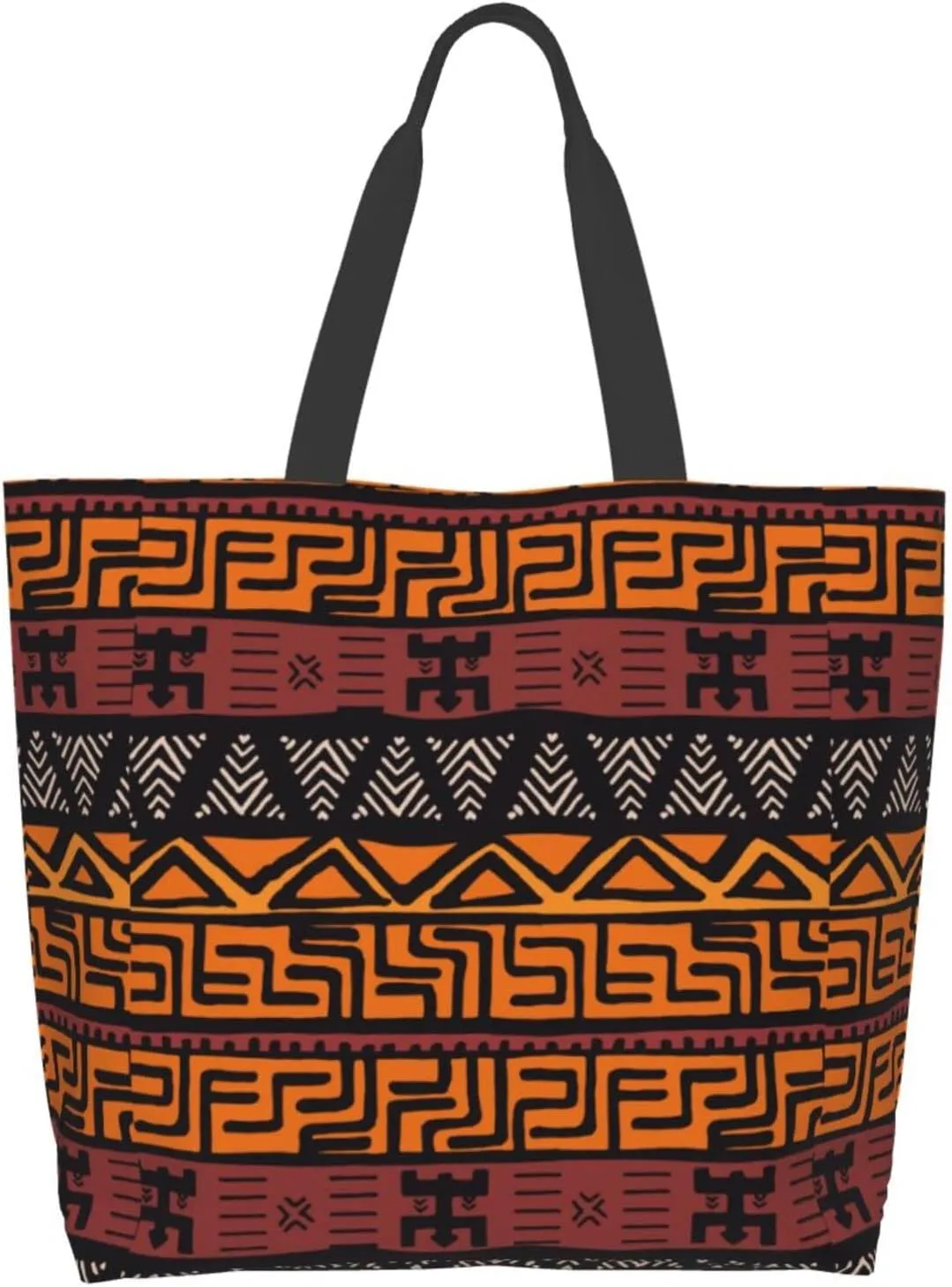 African Ethnic Shoulder Tote Bags Tribe Casual Bag African Shoulder Handbags Shopping Handbag Grocery Bags