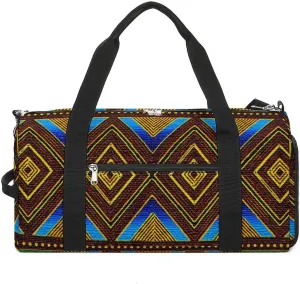 Afrocentric Tribal Motif Lightweight And Large Capacity Fitness Bag