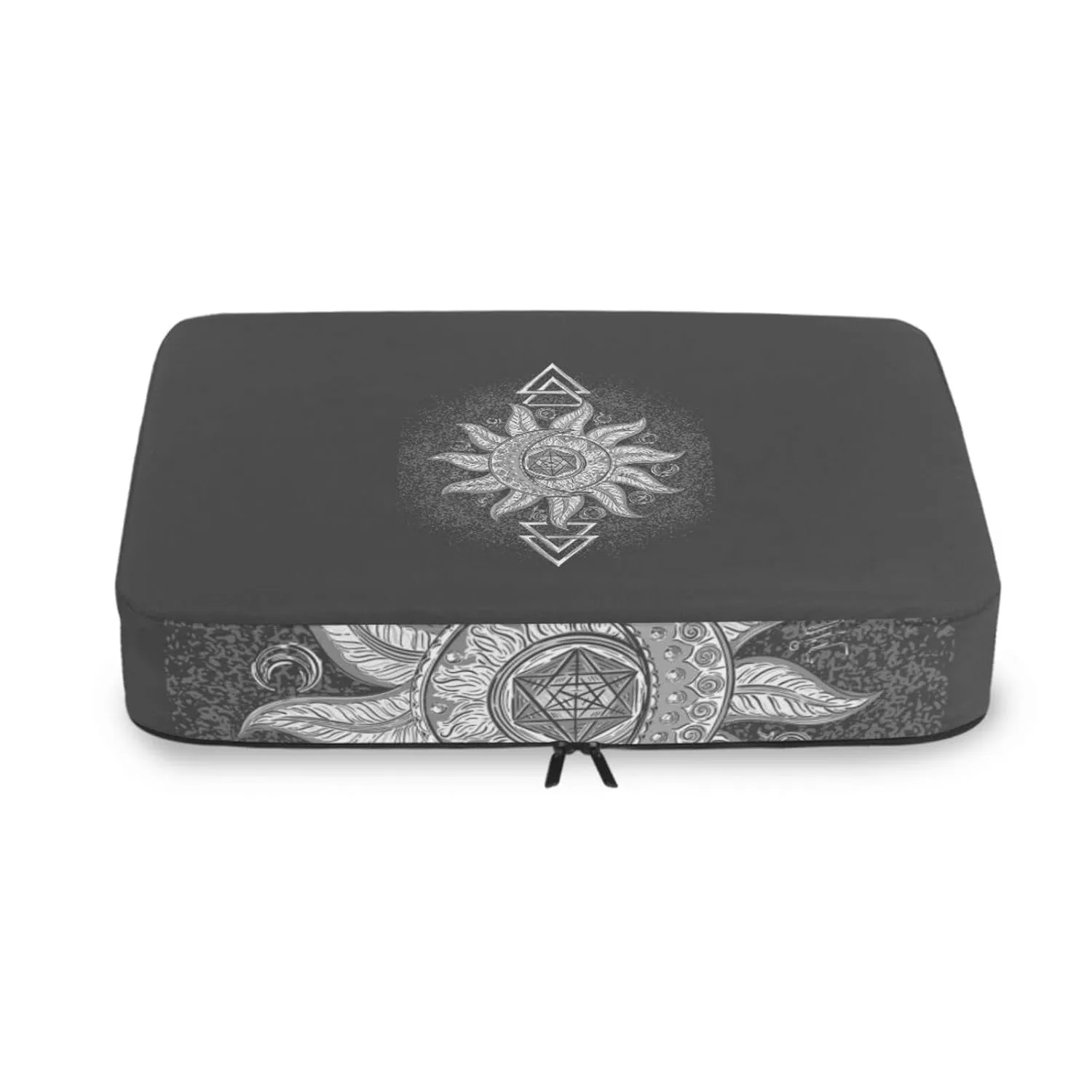 Alchemy Symbols Planet Icon Magic, Astrology, Mystery, Occultism 4 Set Packing Cubes, Travel Packing Organizers, 600D Oxford Cloth Toiletry Storage Bag, Luggage Mesh Bags for Accessories