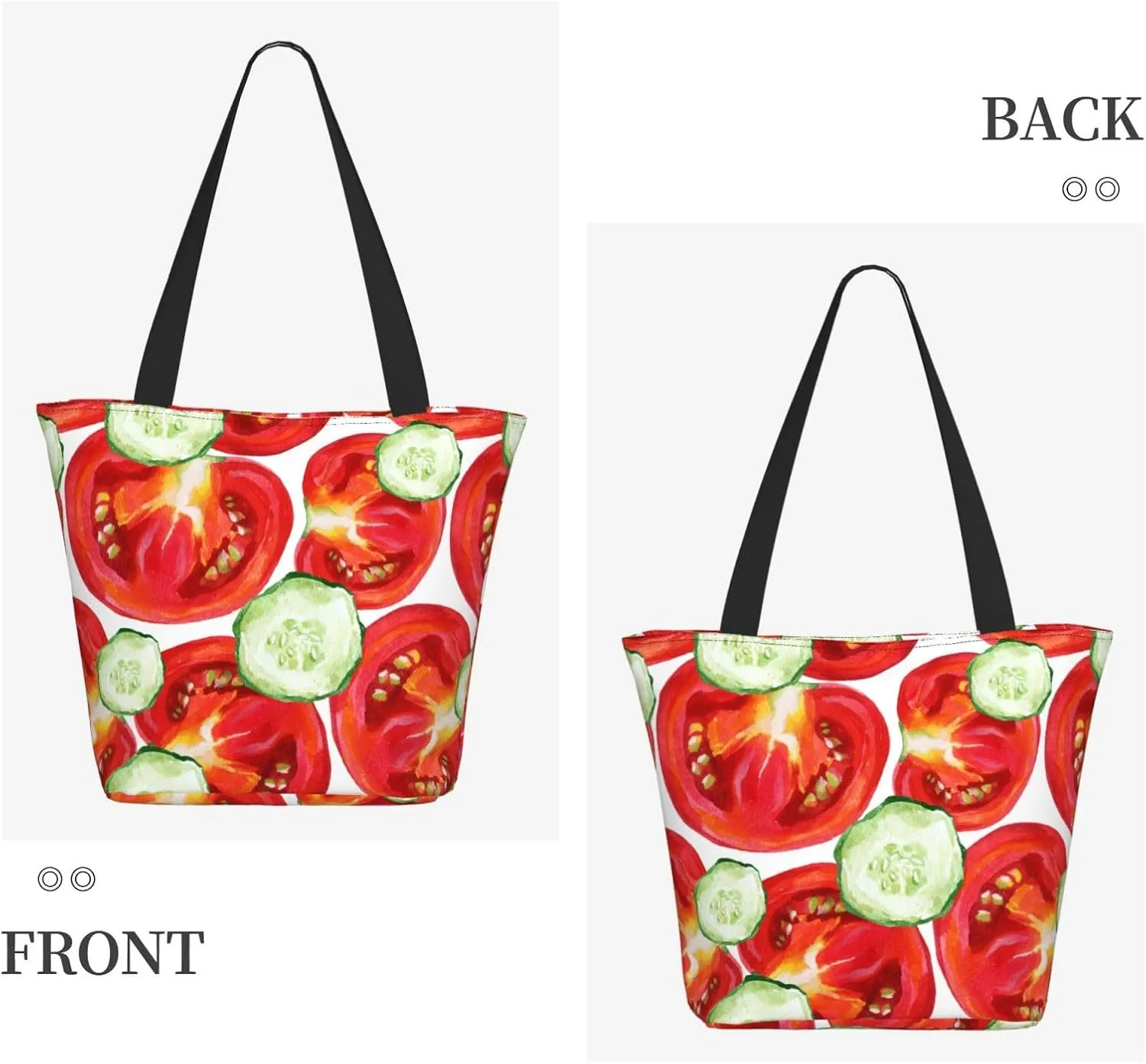 Applique Christmas Snowflake Orange Tote Bag Women Reusable Shopping Bags Shoulder Bag Portable Storage HandBags