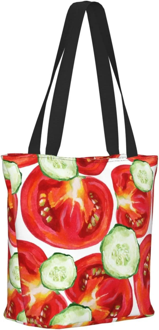Applique Christmas Snowflake Orange Tote Bag Women Reusable Shopping Bags Shoulder Bag Portable Storage HandBags