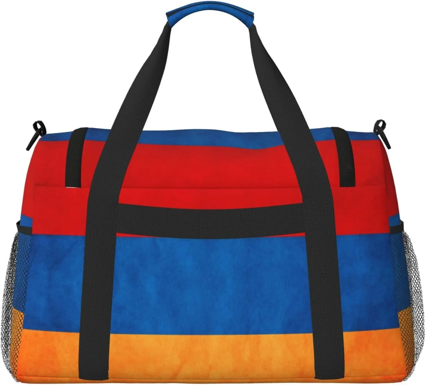 Armenia Grungy Flag Travel Duffel Bag Large Foldable Waterproof Overnight Bag For Beach Swim Bags Pool Sports Gym