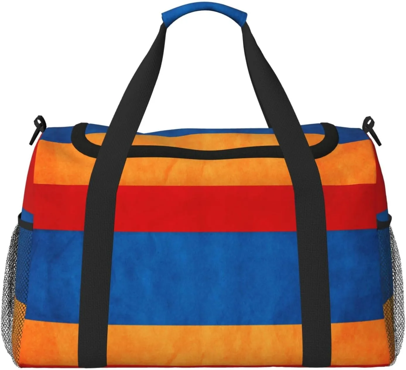 Armenia Grungy Flag Travel Duffel Bag Large Foldable Waterproof Overnight Bag For Beach Swim Bags Pool Sports Gym