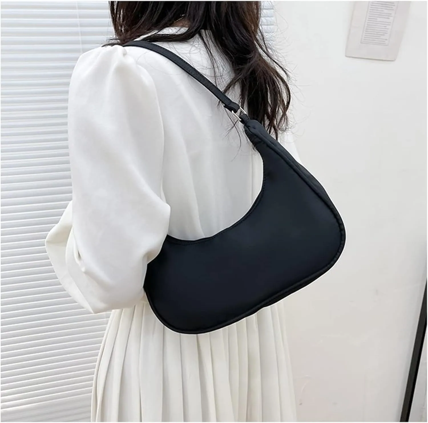 Armpit Purse Fashion Solid Color Shoulder Underarm Bags Purses Handbags Elegant Hobo Bags for Women