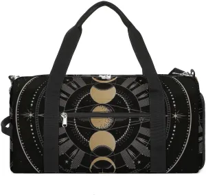 Astronomical Phenomenon Map of Solar Eclipse And Lunar Eclipse Art A Fitness Bag with Large Storage Space Is Suitable for Portable Outdoor Use