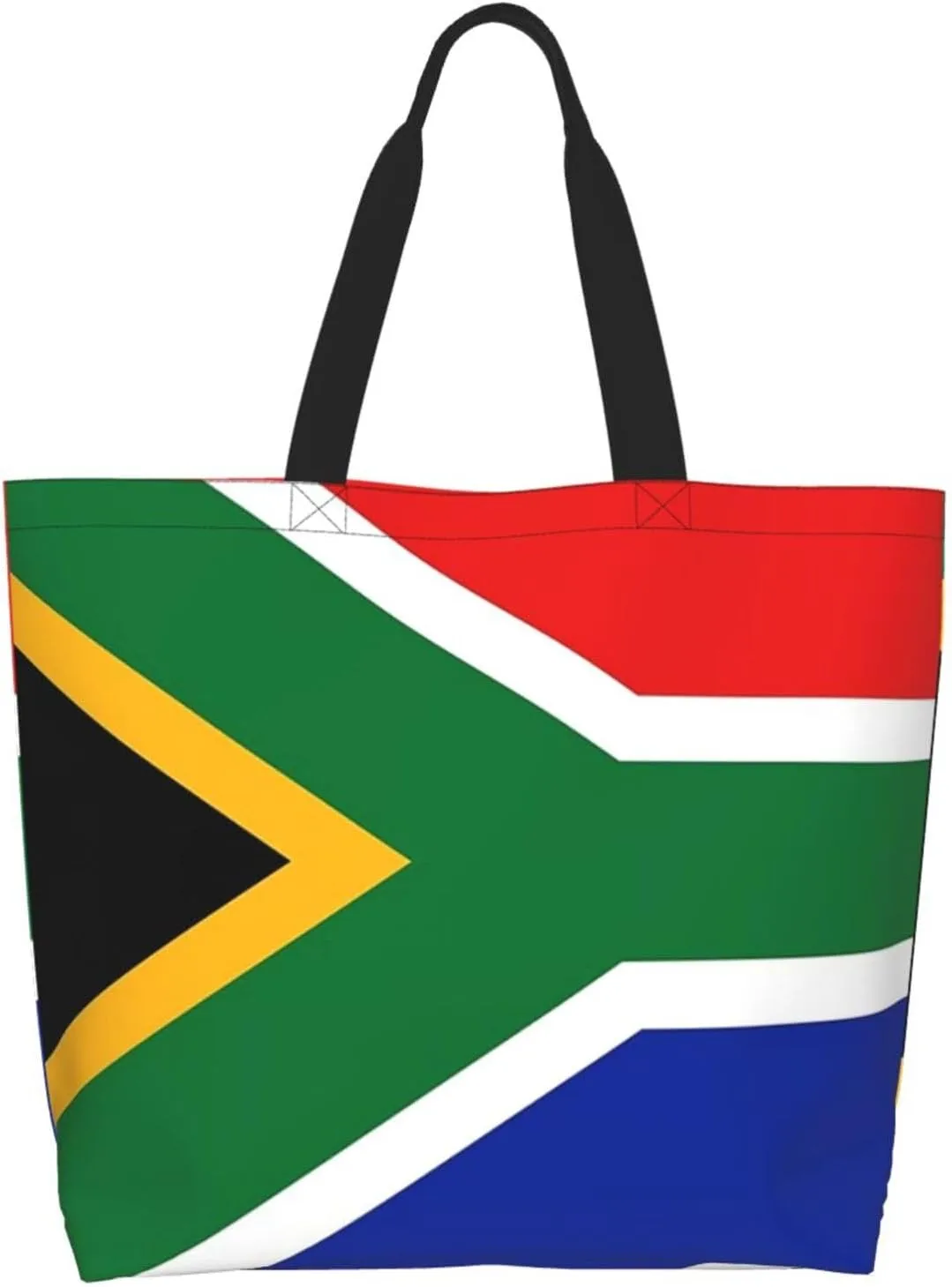 ASYG Cute Flag Tote Bag Large Women Casual Shoulder Bag Handbag Reusable Patriotic Shopping Grocery Bag