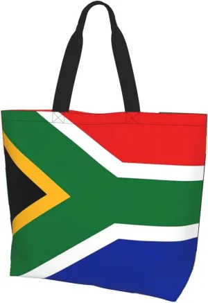 ASYG Cute Flag Tote Bag Large Women Casual Shoulder Bag Handbag Reusable Patriotic Shopping Grocery Bag