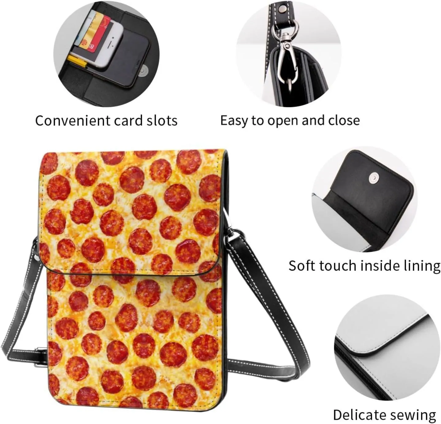 Autism Awareness Leather Crossbody Cell Phone Purse Small Wallet Bags Adjustable Phone Bag for Women
