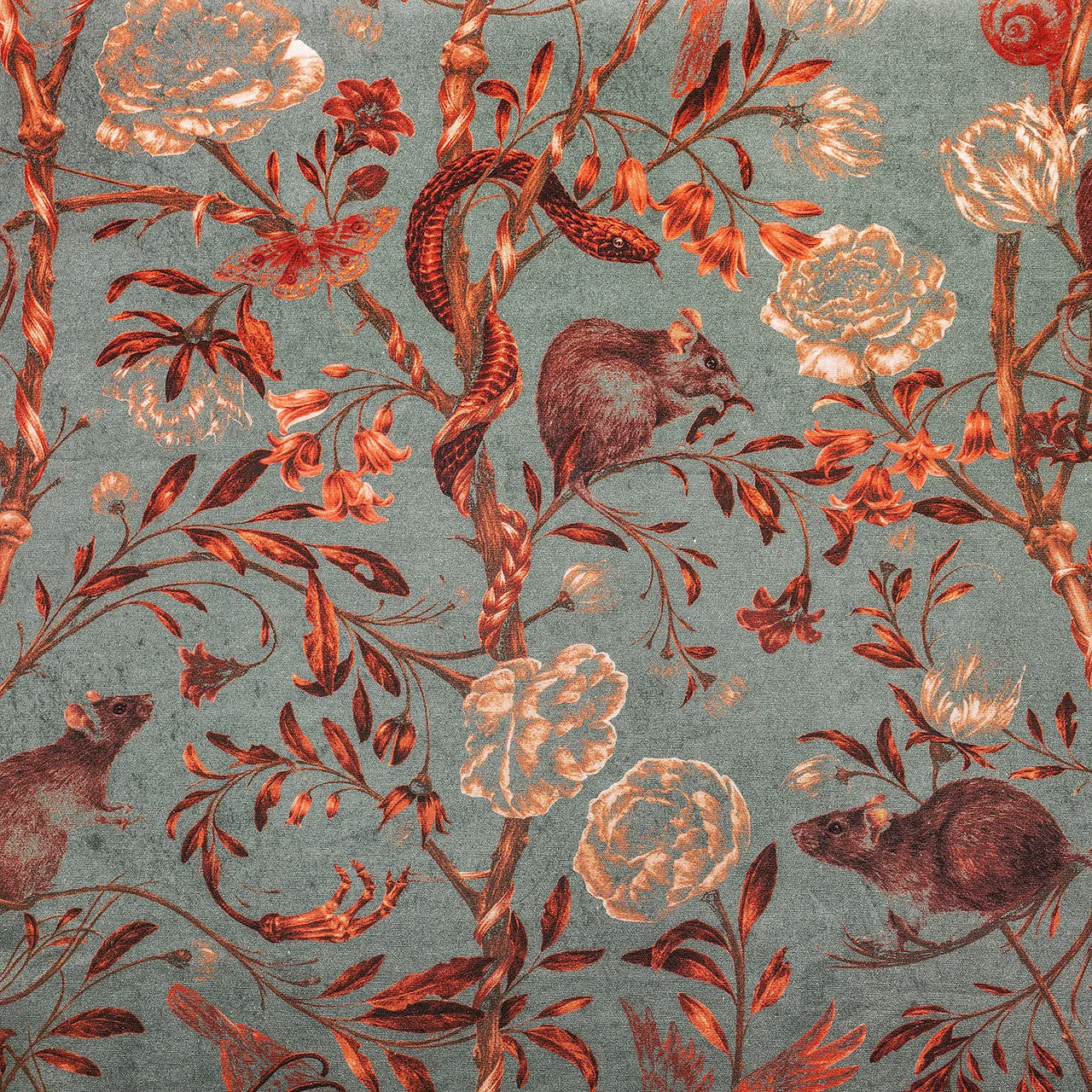 Back to Nature Red fabric