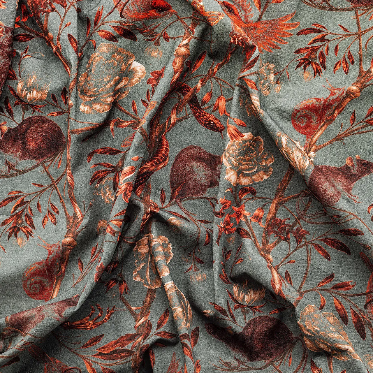 Back to Nature Red fabric