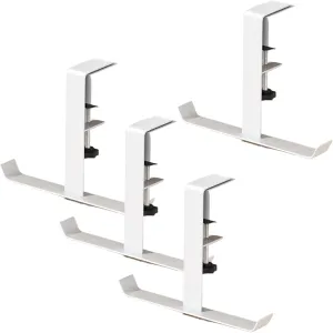 Bag Hook for Desk | 4X Adjustable Purse Hanger for Bags - Heavy Duty Desk Headphone Hanger, Christmas Stocking Hangers, Under Desk Hook for Reduce Desk Clutter