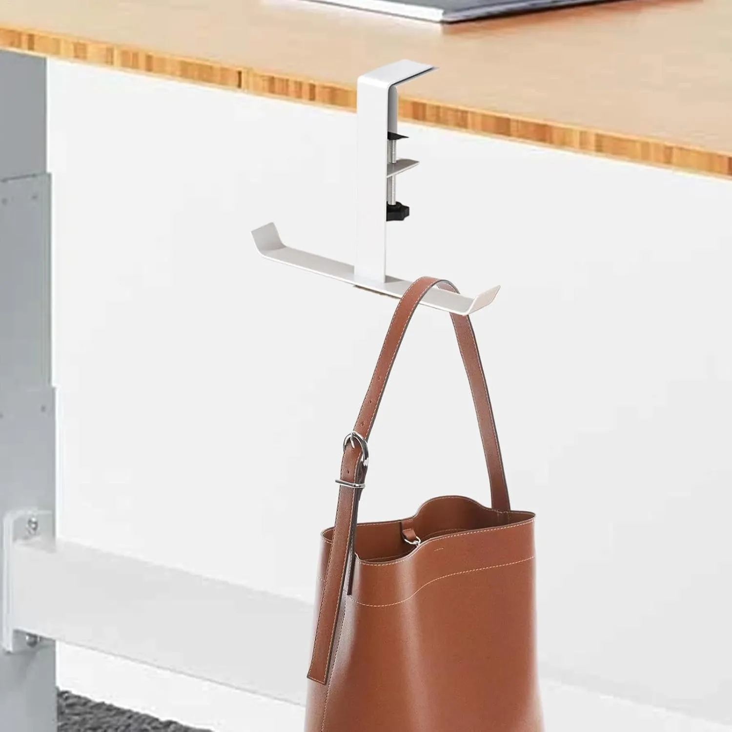 Bag Hook for Desk | 4X Adjustable Purse Hanger for Bags - Heavy Duty Desk Headphone Hanger, Christmas Stocking Hangers, Under Desk Hook for Reduce Desk Clutter