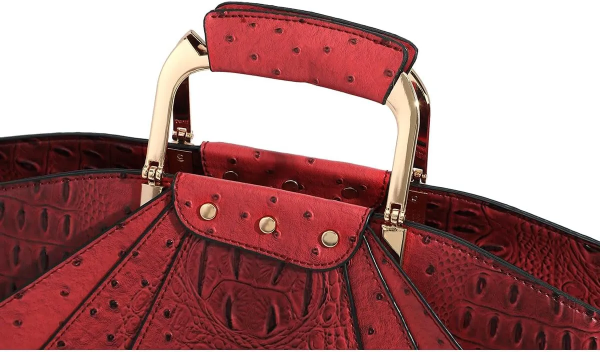 Bag Woman Large Capacity Leather Purse Fashion Designer Metal Top Handle Handbags Women Crossbody Large Bags for Women Tote