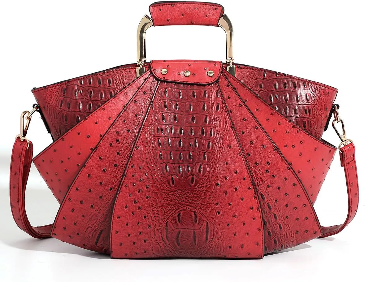 Bag Woman Large Capacity Leather Purse Fashion Designer Metal Top Handle Handbags Women Crossbody Large Bags for Women Tote