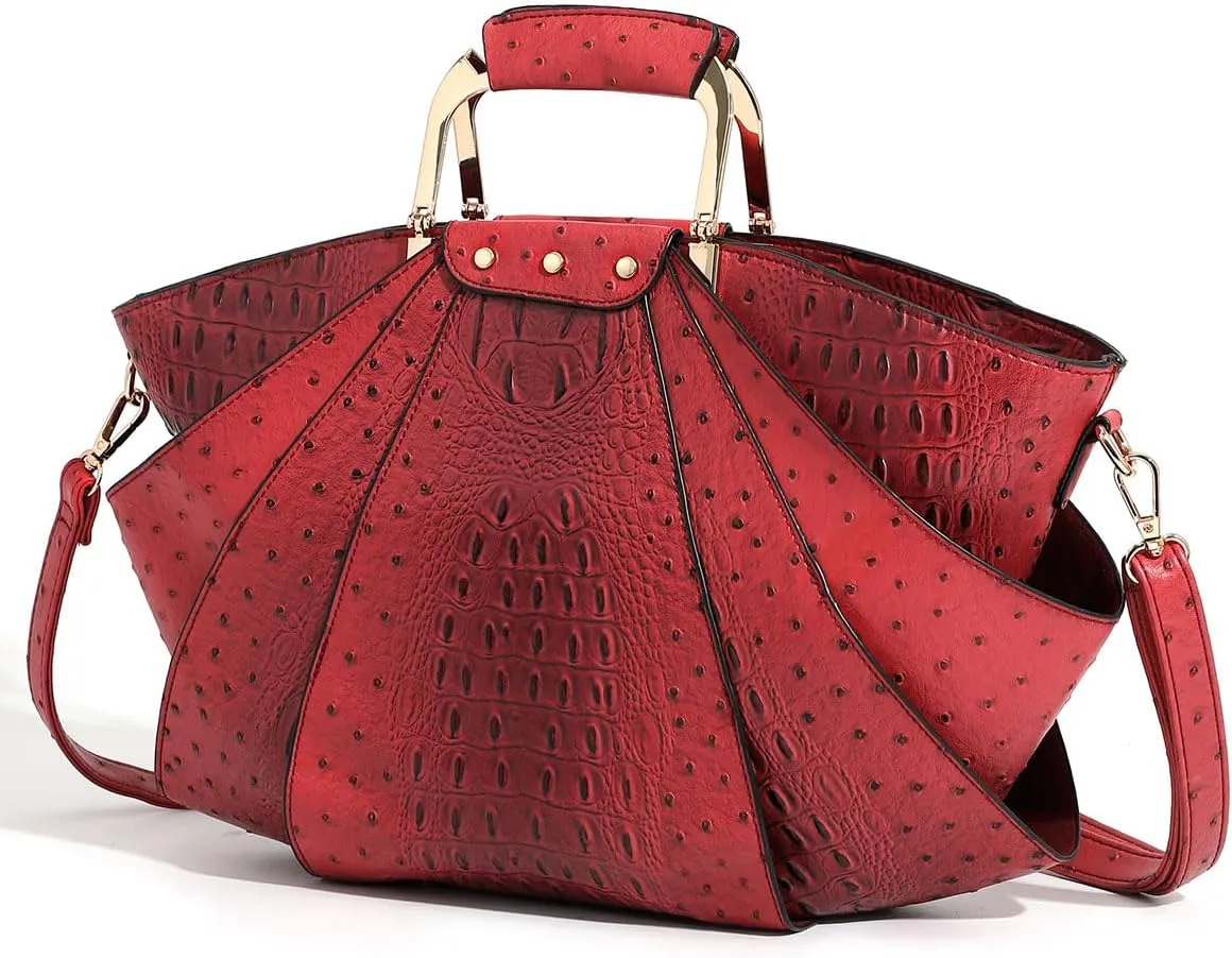 Bag Woman Large Capacity Leather Purse Fashion Designer Metal Top Handle Handbags Women Crossbody Large Bags for Women Tote