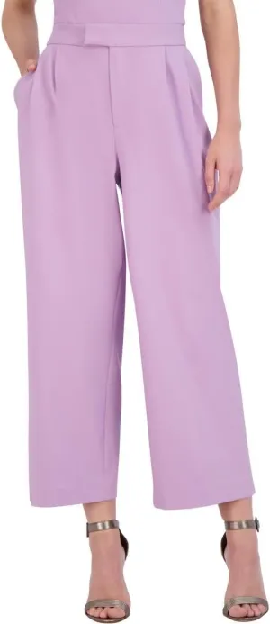 BCBGMAXAZRIA Women's Wide Leg Cropped Trouser Pants