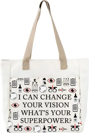 BDPWSS Optometry Tote Bag Optometrist Gift Eye Doctor Vision Gifts For Optician Ophthalmic Assistant Gift Handbag