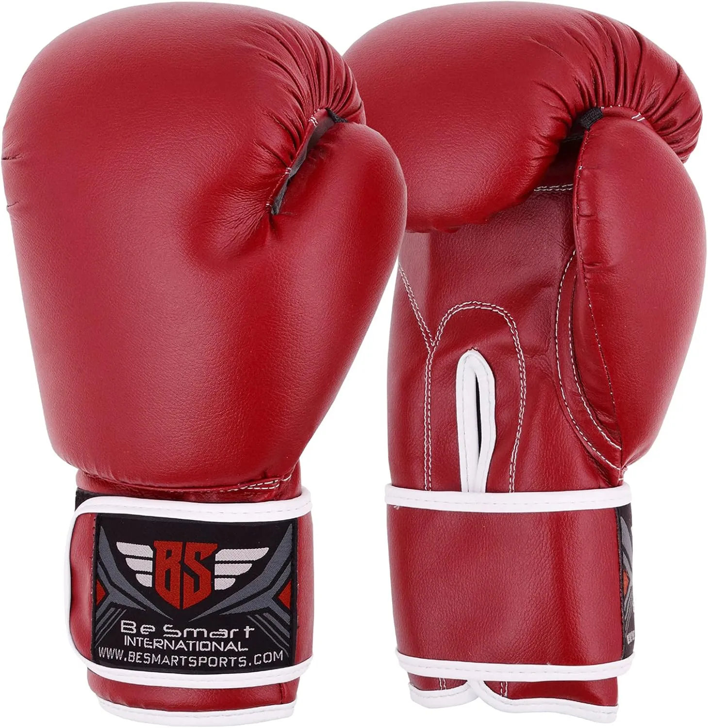 Be Smart Kids Boxing Gloves 4-12 Years 4oz 6oz Training Gloves for Children Sparring Youth Boxing Gloves Junior Training Mitts Punch PU Leather MMA Muay Thai Kick Boxing
