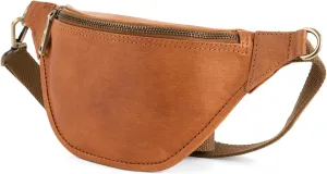 Berliner Bags Vintage Genuine Leather Fanny Pack Kai, Belt Bag, Crossbody Sling Bag for Men and Women - Brow
