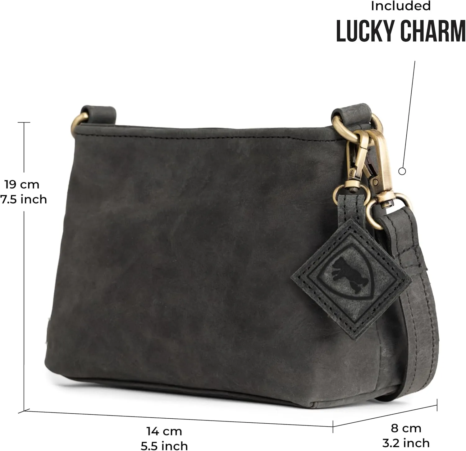 BERLINER BAGS Vintage Genuine Leather Shoulder Bag Marbella, Crossbody Purse for Women, Satchel Bag