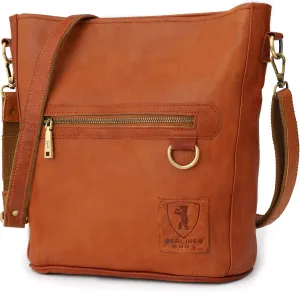 BERLINER BAGS Vintage Genuine Leather Shoulder Bag Siena, Handbag, Crossbody Bag for Women