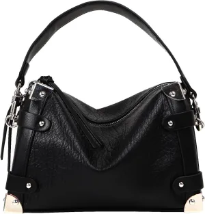 black purse Crossbody bags for women，trendy designer PU leather small purse，shoulder bag for womens hand bags
