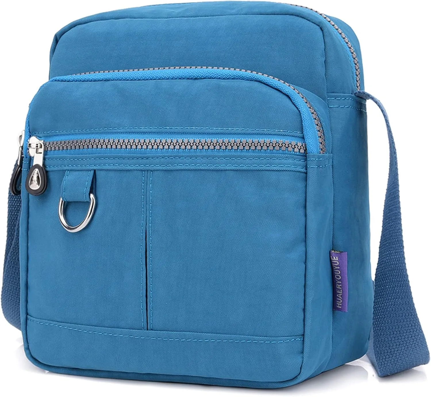 Blostirno Nylon Crossbody Bag Casual Shoulder Handbag Bags Multi Pocket Waterproof Purses for Women