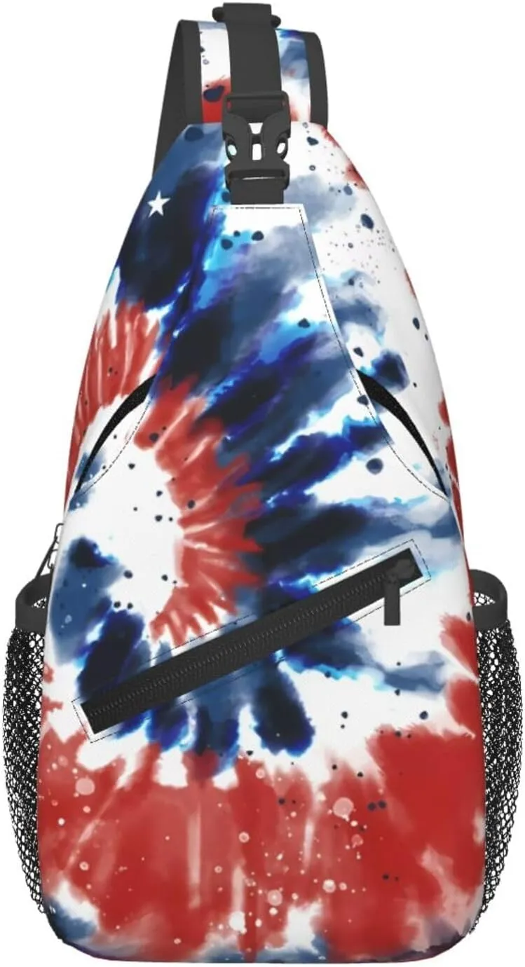 Blue Flame Chest Bags Crossbody Sling Bag Shoulder Bag Travel Hiking Daypack For Men Women