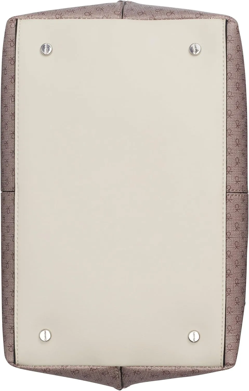 Calvin Klein Granite Geometric Satchel – 2 in 1, Vegan Leather, 2 Pockets