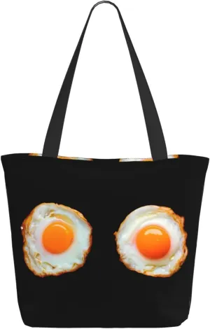 Cartoon Cute Hearts Eyes Tote Bag Women Reusable Shopping Bags Shoulder Bag Portable Storage HandBags