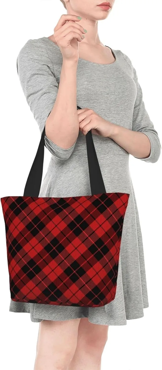 Christmas Bears Deers Hunting Tote Bag Women Reusable Shopping Bags Shoulder Bag Portable Storage HandBags